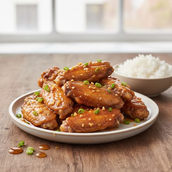 163. Honey Garlic Chicken Wing 蒜子蜜汁雞中翼